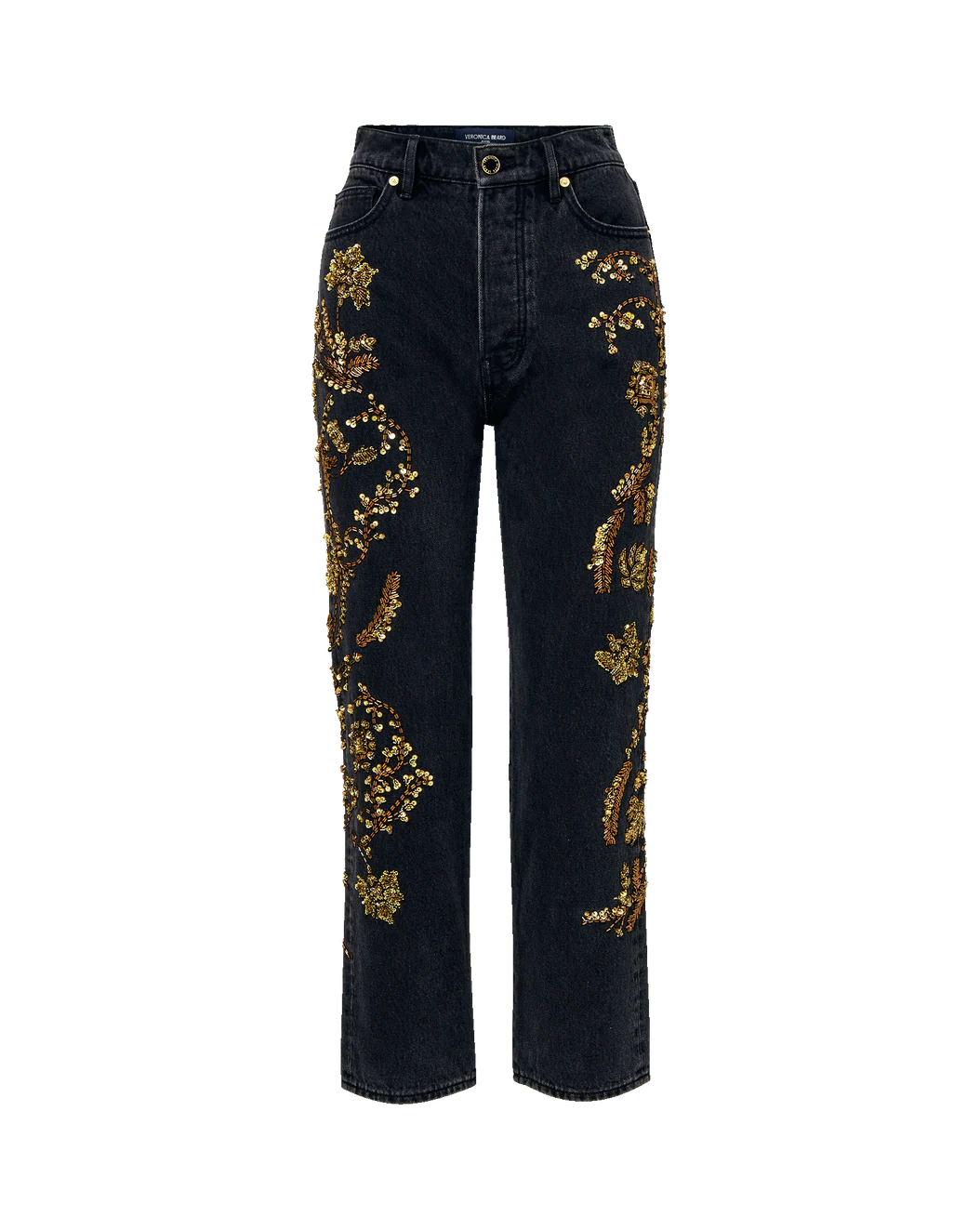 VERONICA BEARD Daniela Embellished Straight Leg Jean