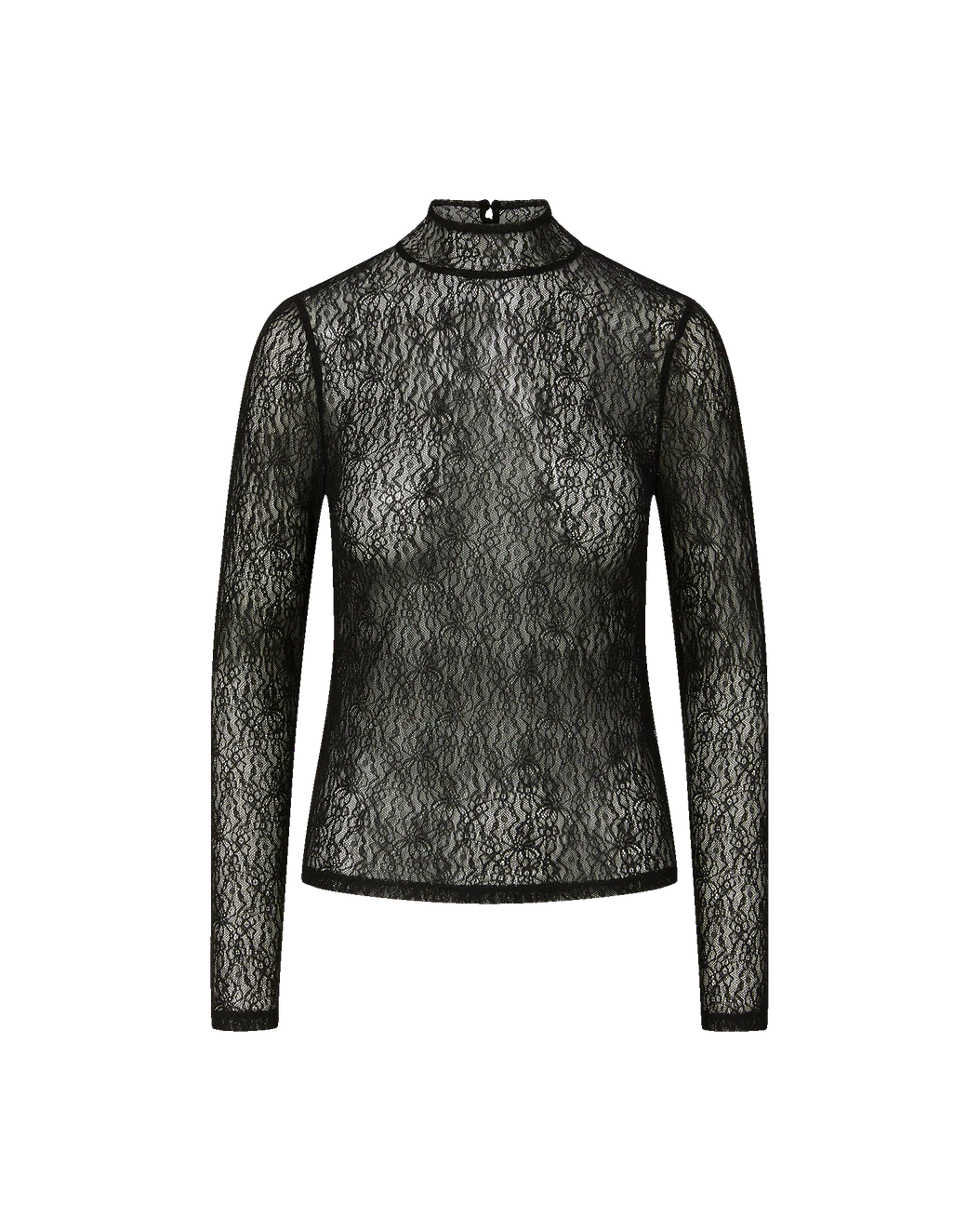 VERONICA BEARD Nate Lace Mock-Neck Top