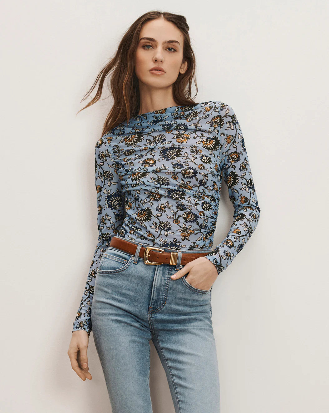VERONICA BEARD Sylviani Floral Top