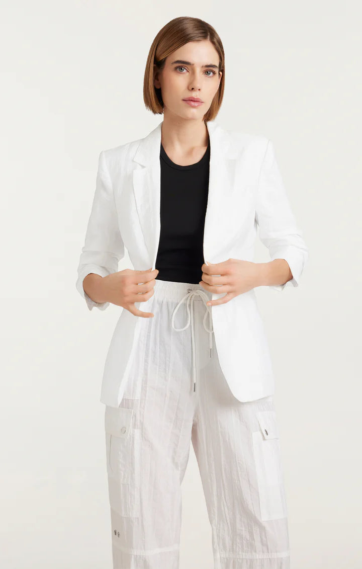 CINQ A SEPT Tumbled Woven Khloe Blazer