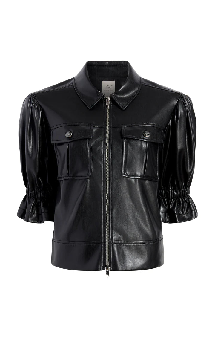 CINQ A SEPT Lite Vegan Leather Holly Jacket