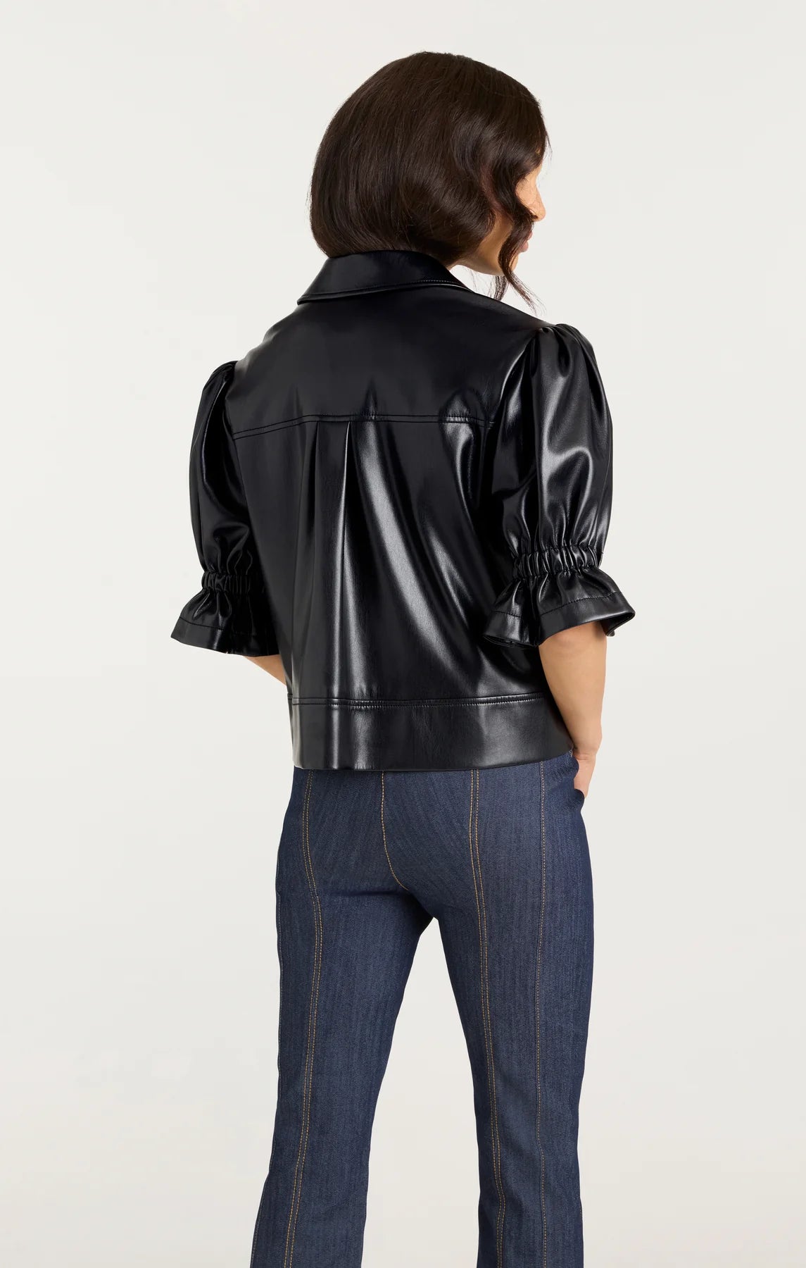 CINQ A SEPT Lite Vegan Leather Holly Jacket