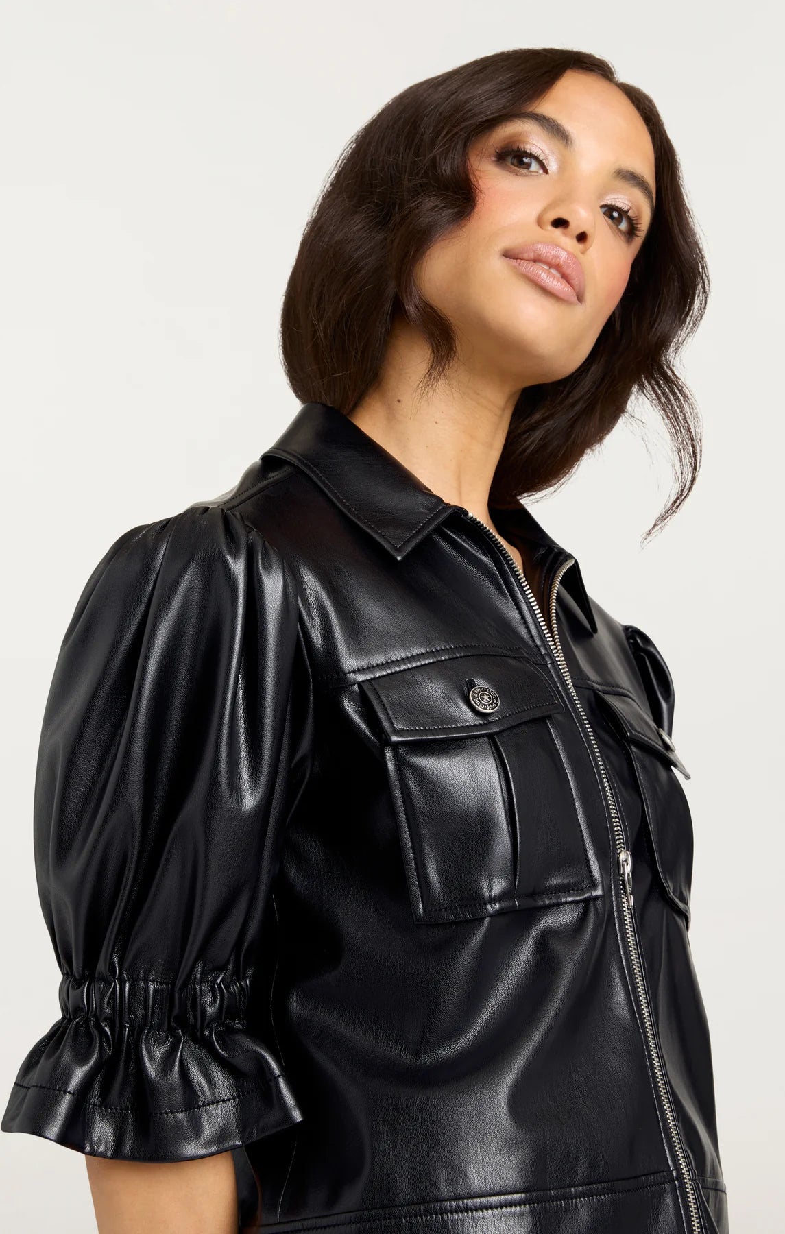 CINQ A SEPT Lite Vegan Leather Holly Jacket