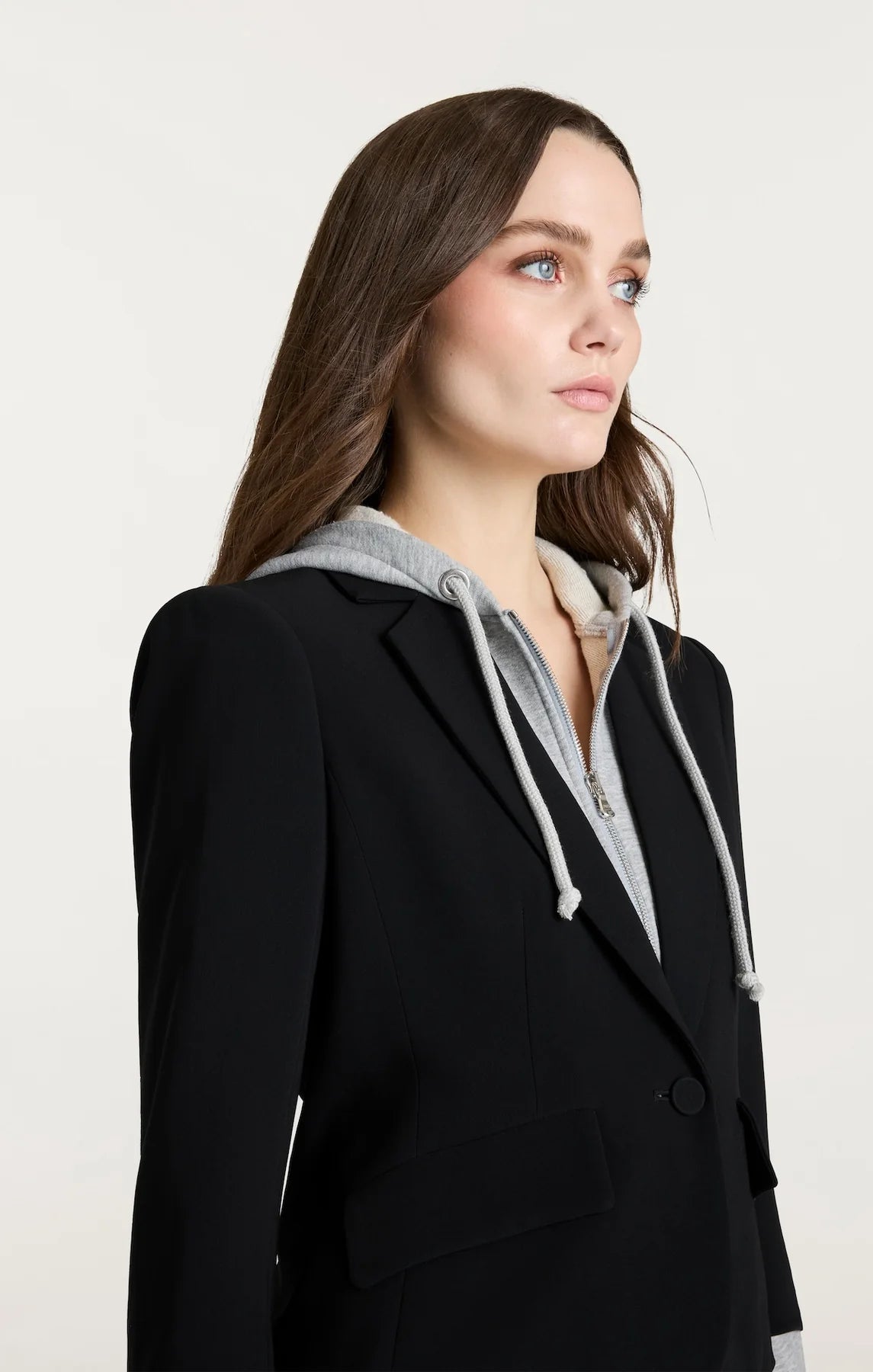 CINQ A SEPT Zip Up Le Petit Khloe Blazer