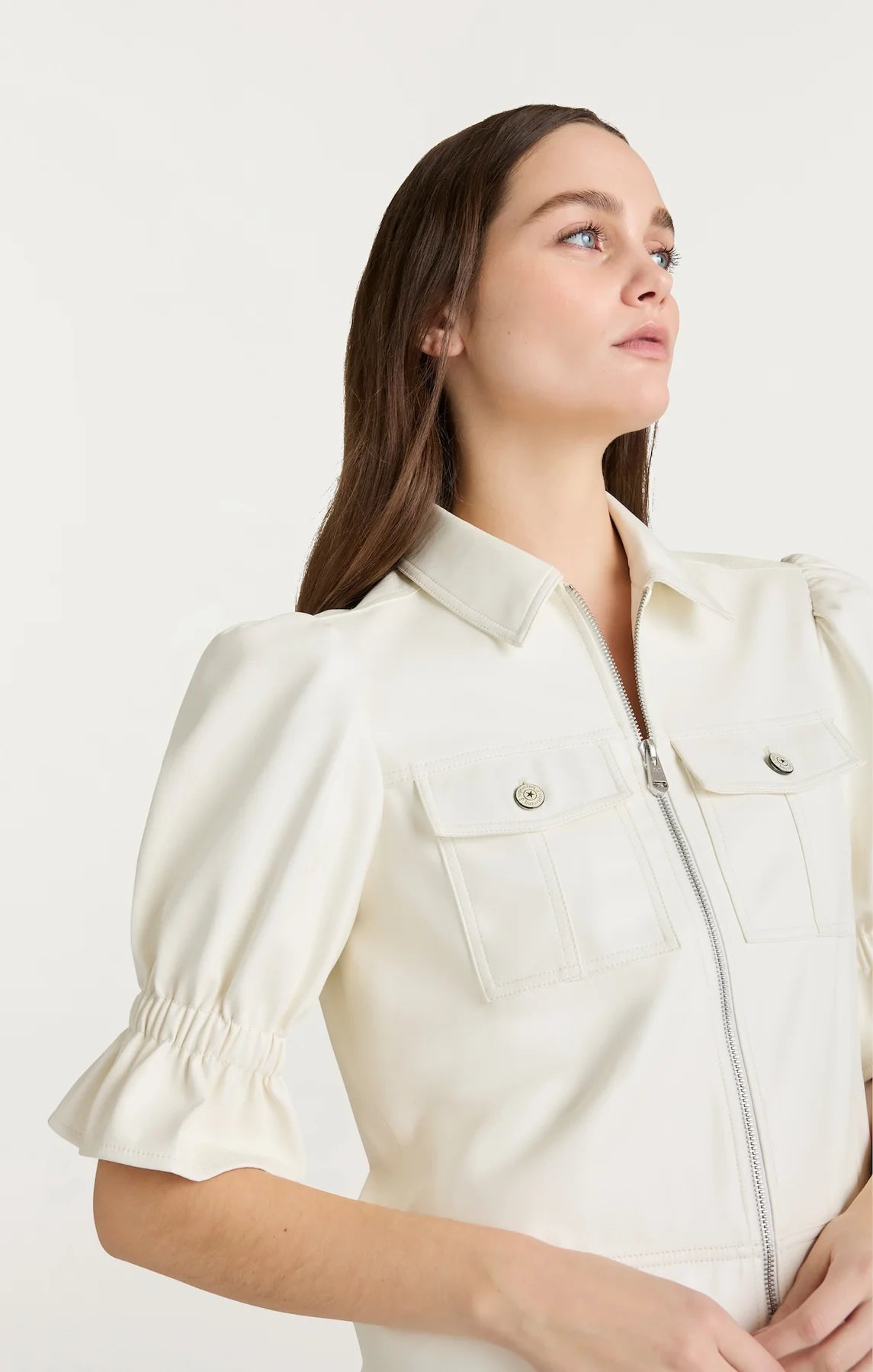 CINQ A SEPT Lite Vegan Leather Holly Jacket