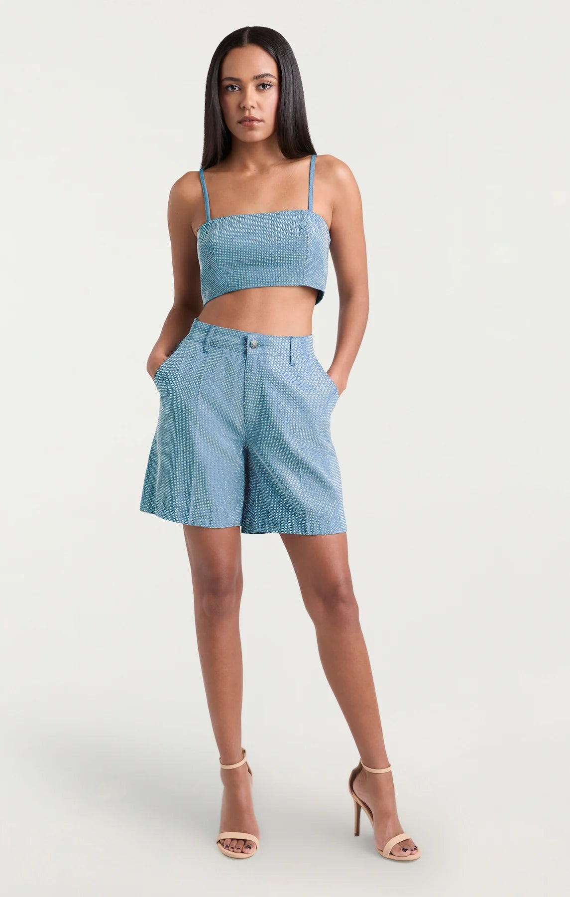 CINQ A SEPT Chambray Heatset Patricia Short