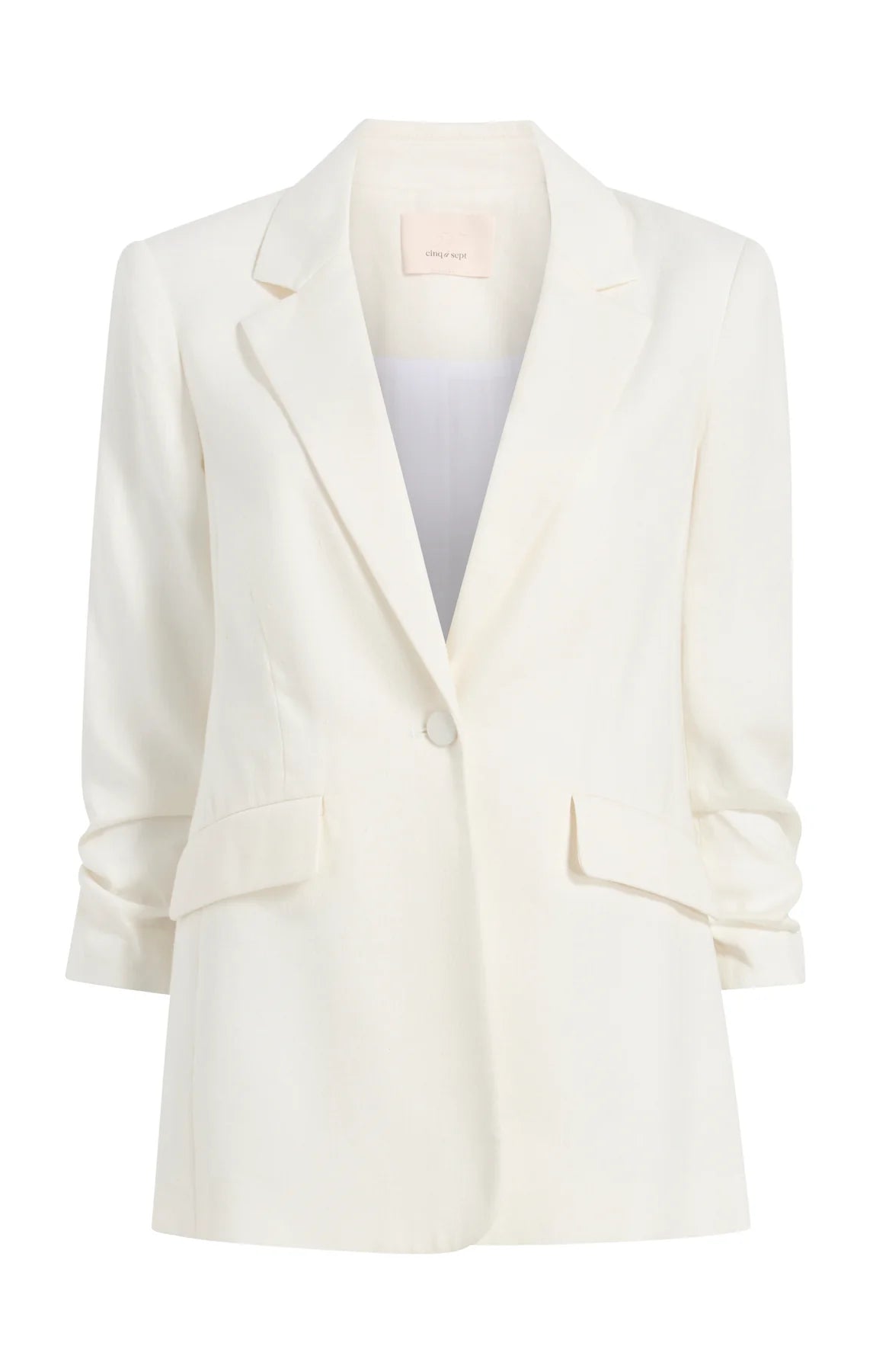 CINQ A SEPT Linen Suiting Kylie Blazer