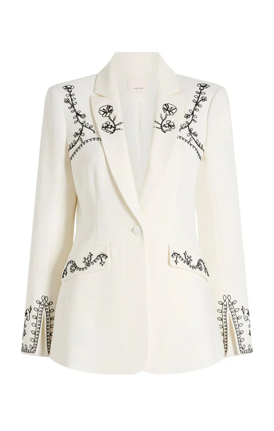 CINQ A SEPT Soutache Embellished Cheyenne Blazer