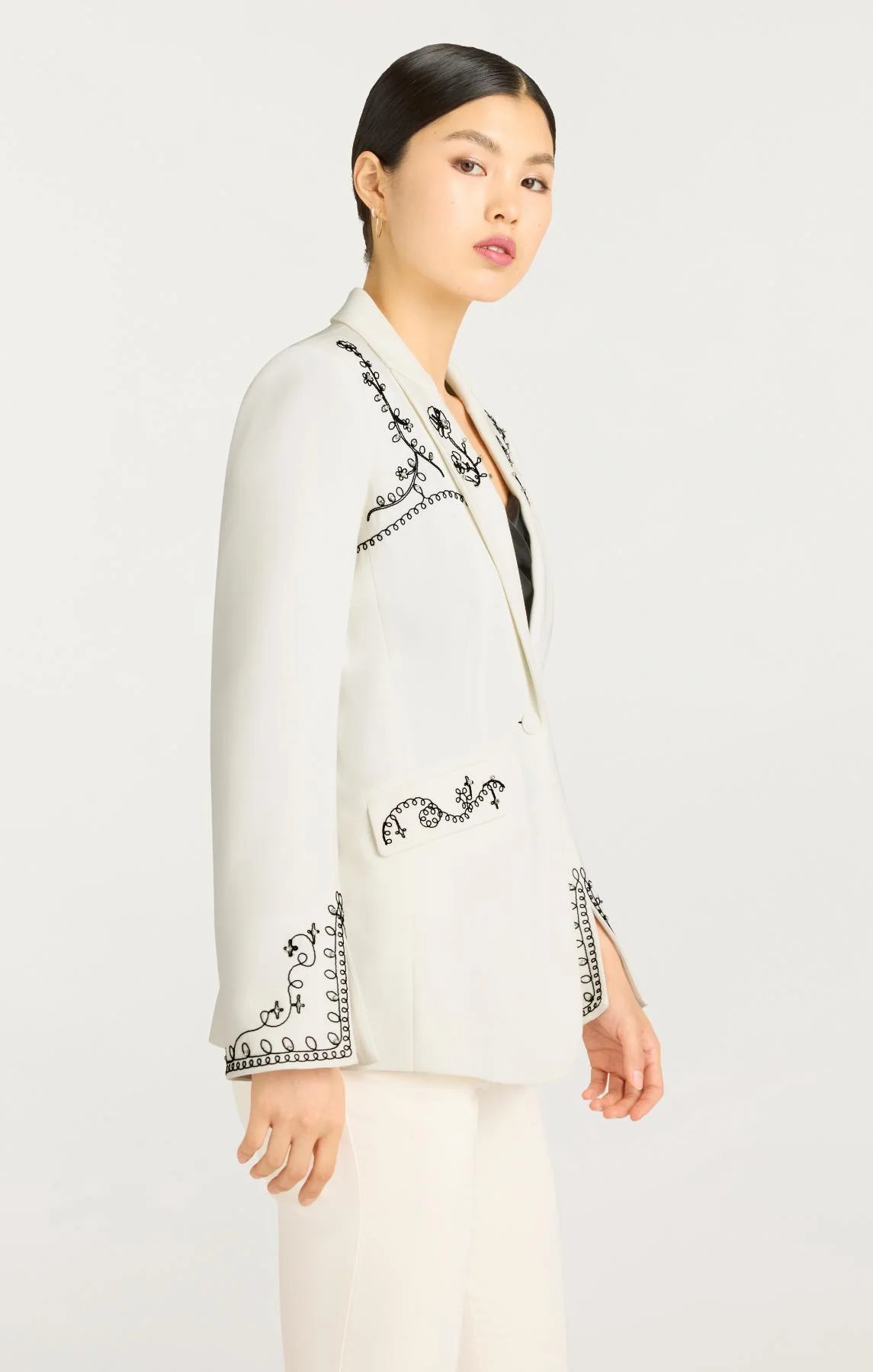 CINQ A SEPT Soutache Embellished Cheyenne Blazer
