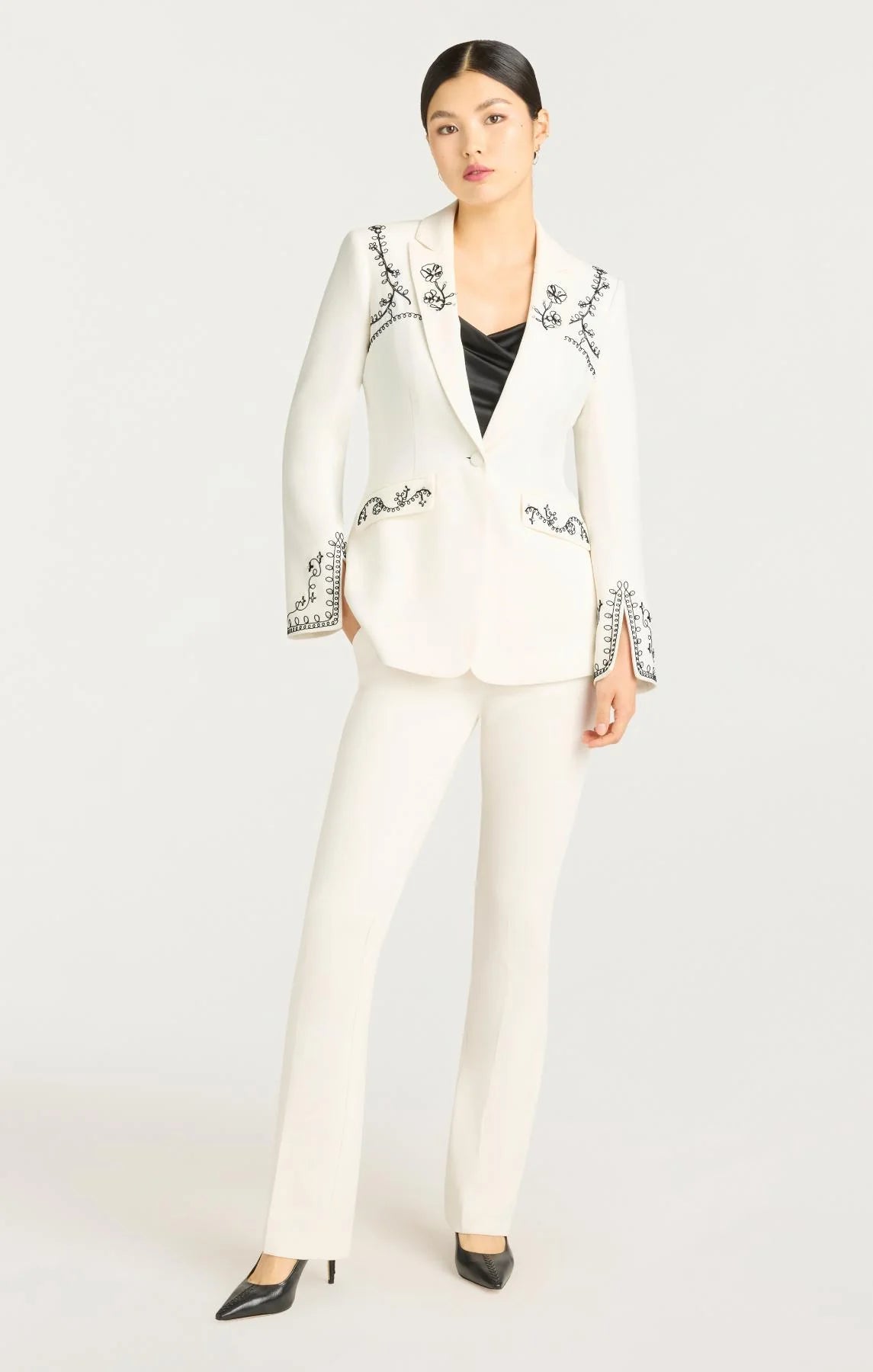 CINQ A SEPT Soutache Embellished Cheyenne Blazer