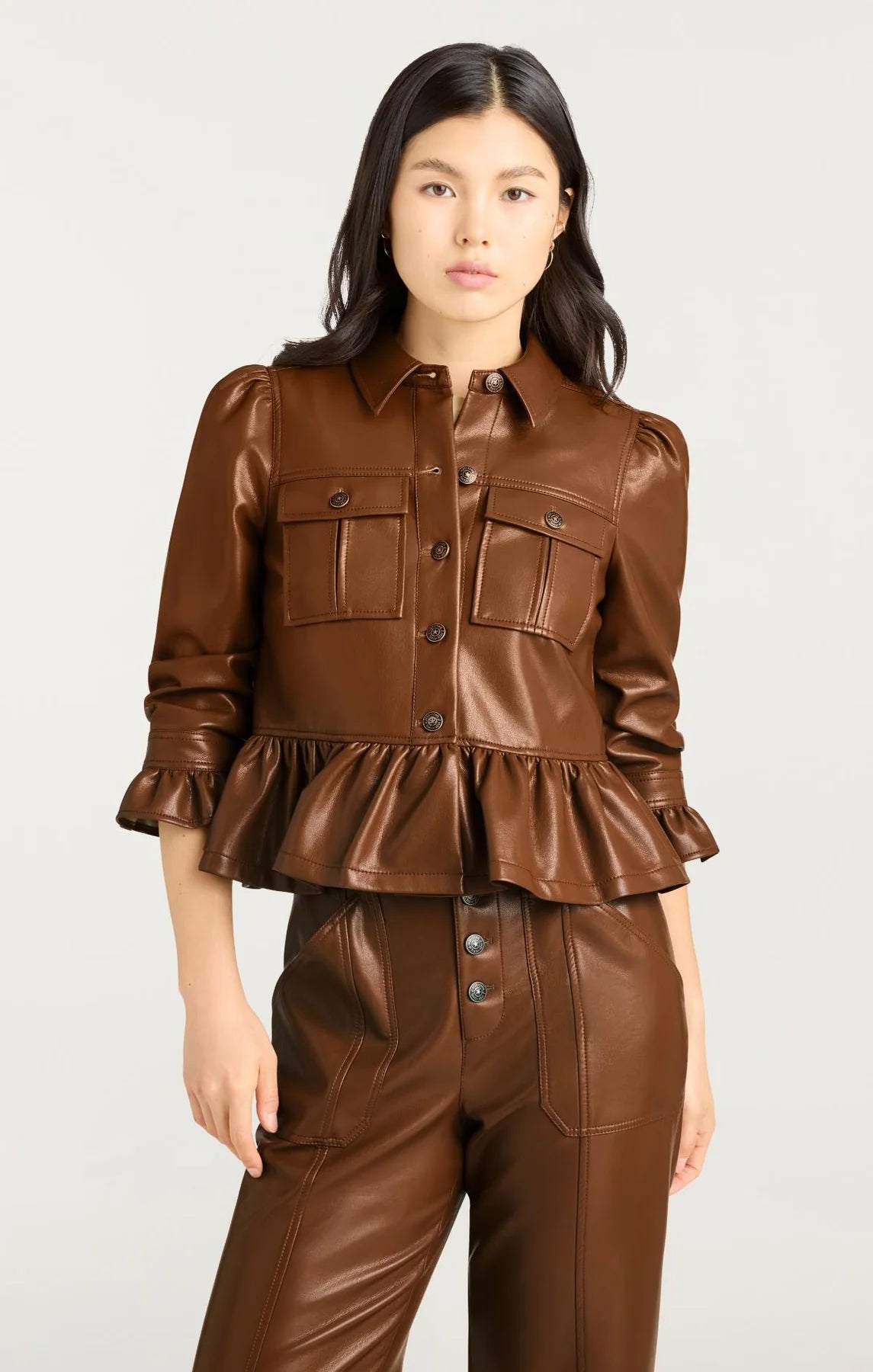 CINQ A SEPT Lite Vegan Leather Delanie Jacket