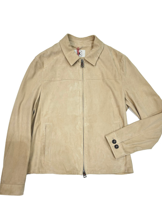 KIRED Suede Full Zip Overshirt