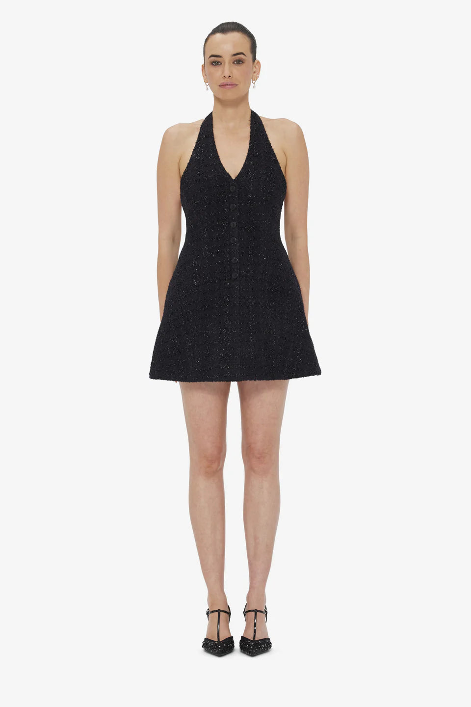 LEO LIN Jessie Halterneck Mini Dress