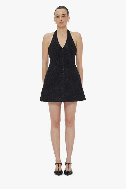 LEO LIN Jessie Halterneck Mini Dress