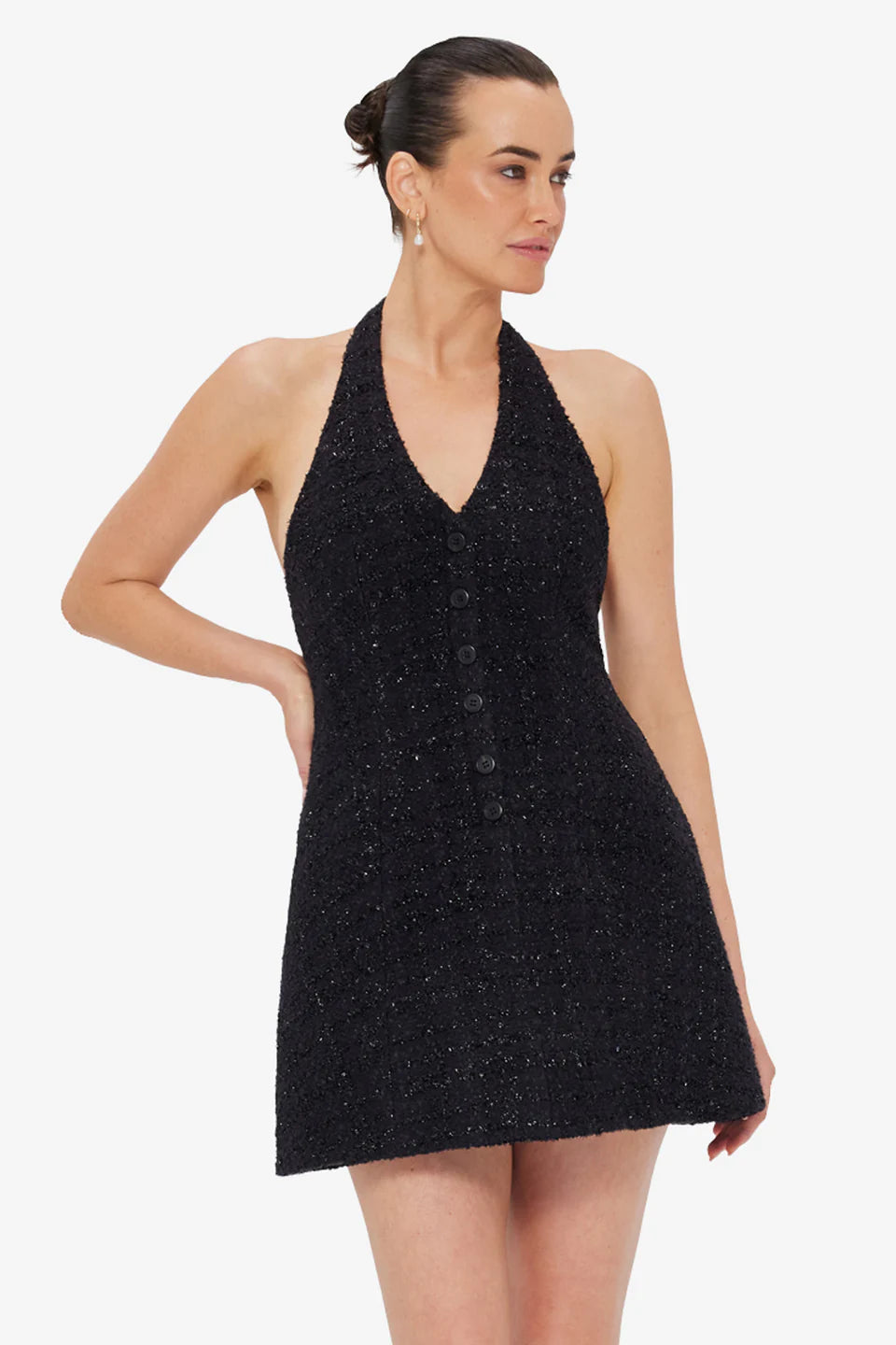 LEO LIN Jessie Halterneck Mini Dress