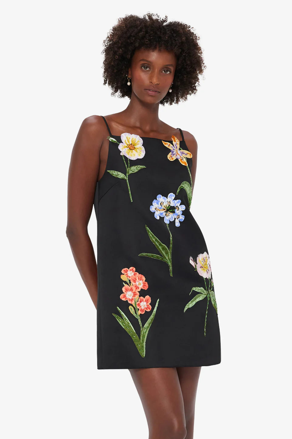LEO LIN Leia Embroidered Mini Dress
