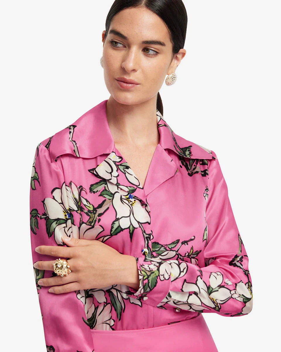 LEO LIN Sandra Silk Blouse