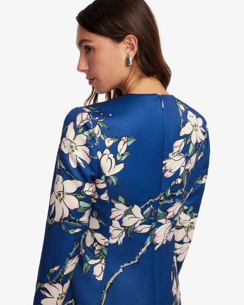 LEO LIN Aliza Long Sleeve Petal Mini Dress