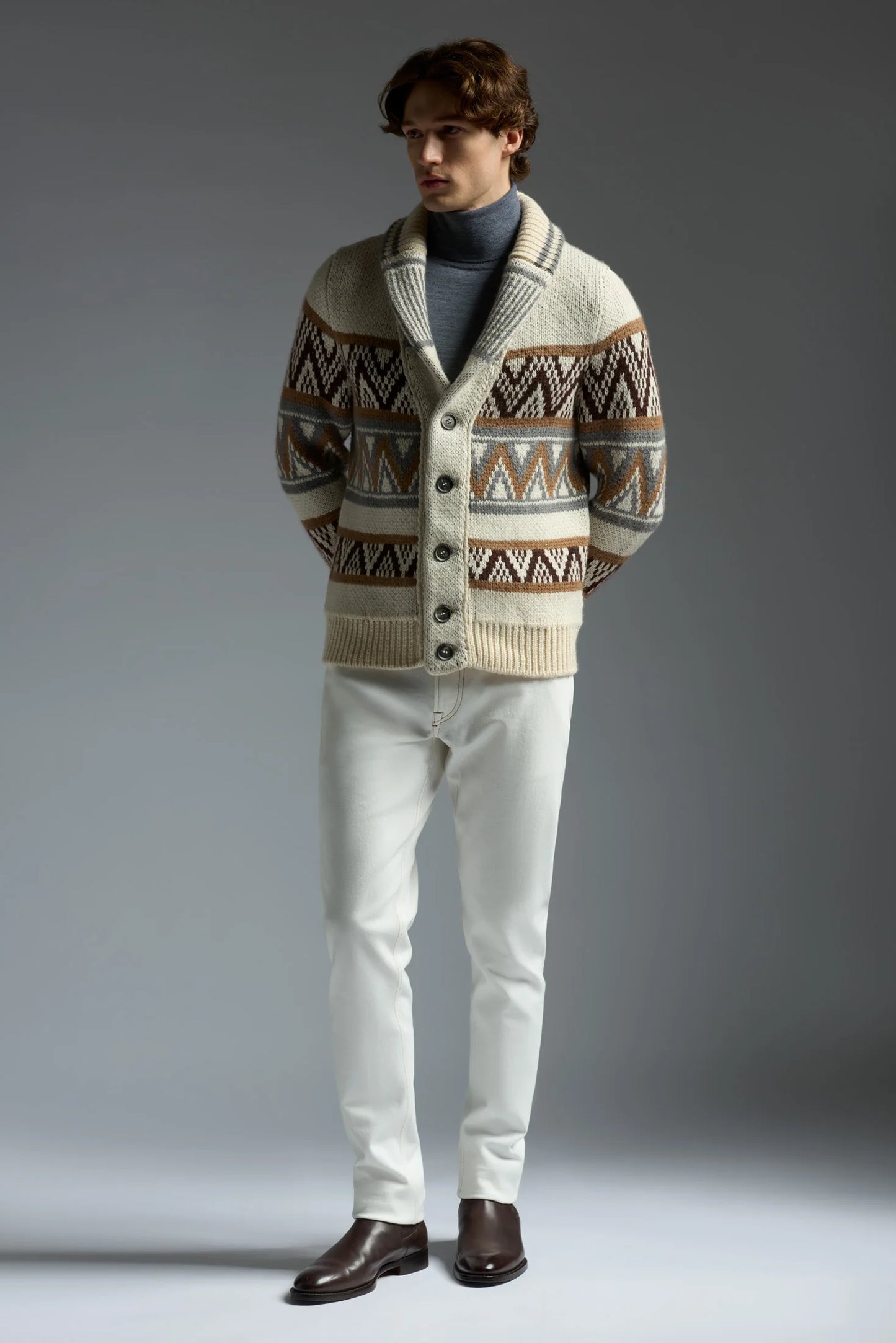ISAIA Shawl Collar Cardigan