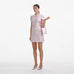 SELF PORTRAIT Pink Boucle Pearl Mini Dress