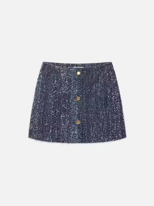 FRAME Denim Boucle Skirt