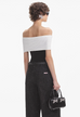 SELF PORTRAIT Black Knit Bow Top