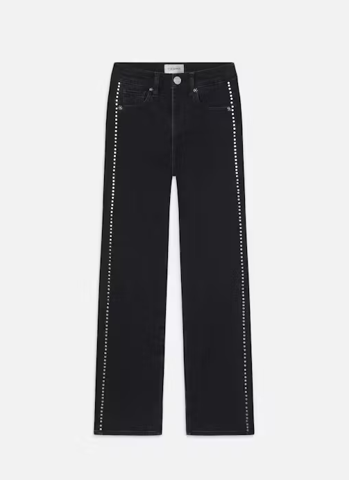 FRAME Le Sleek Straight Studded Jean