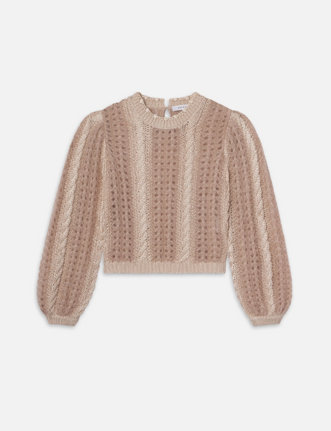 FRAME Femme Cable Mix Sweater