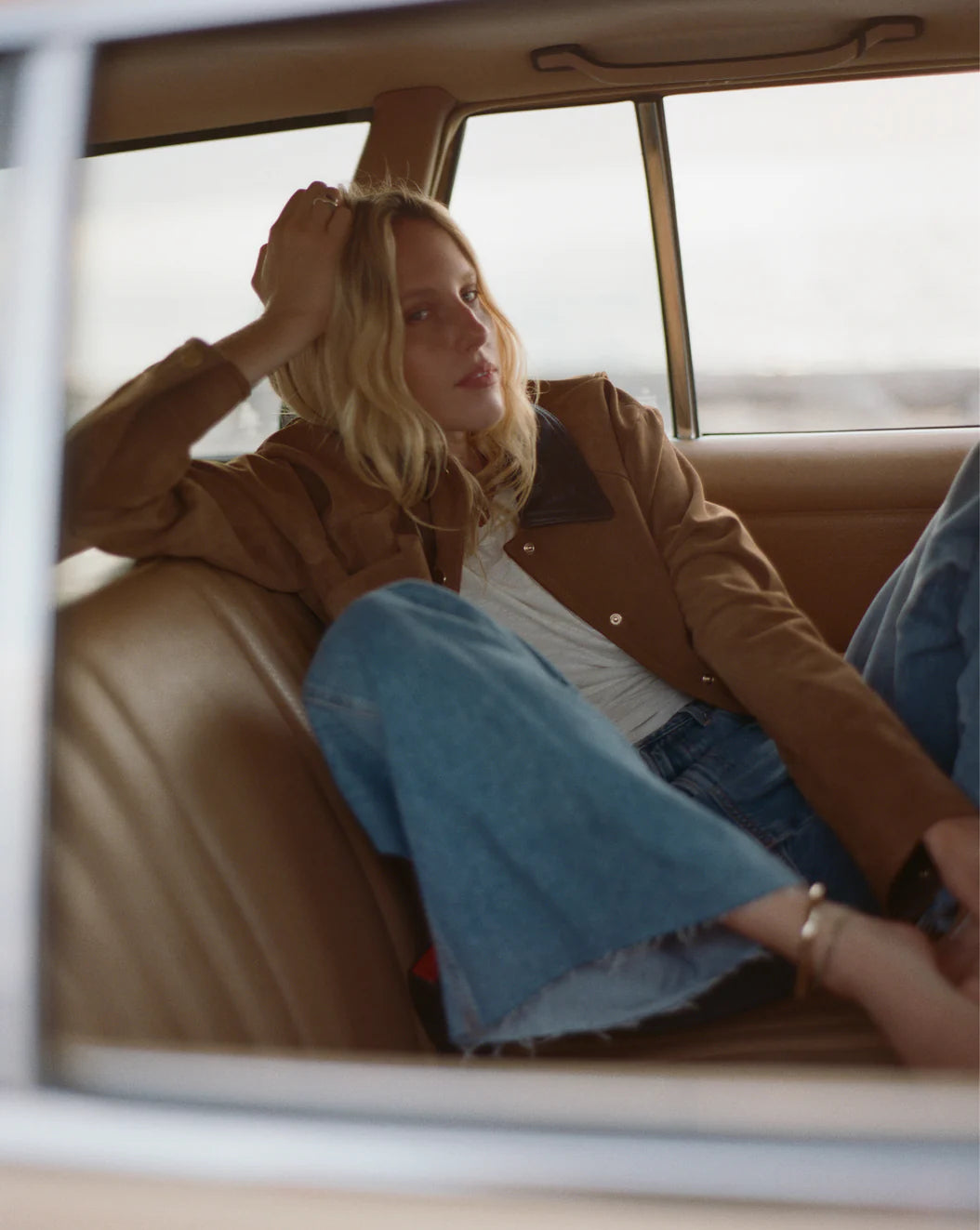 VERONICA BEARD Walters Suede Cropped Jacket