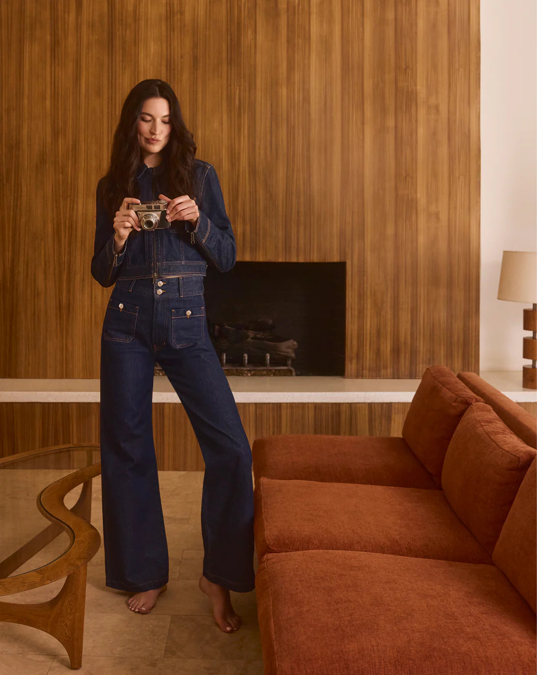 VERONICA BEARD Taylor Patch-Pocket Wide-Leg Jean