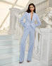 VERONICA BEARD Gaya Metallic Pinstripe Dickey Jacket