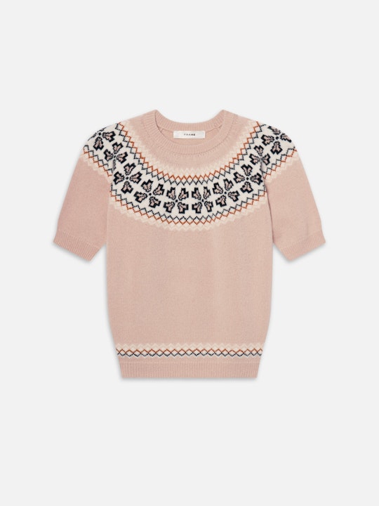 FRAME Cashmere Fair isle Crew Sweater