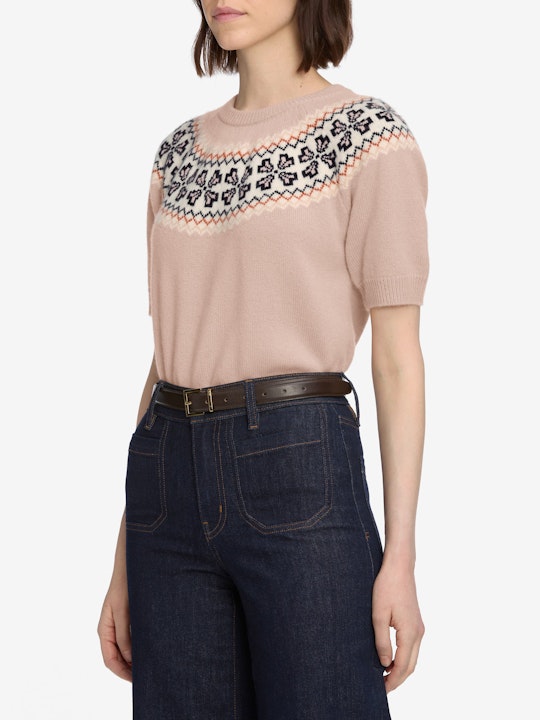 FRAME Cashmere Fair isle Crew Sweater