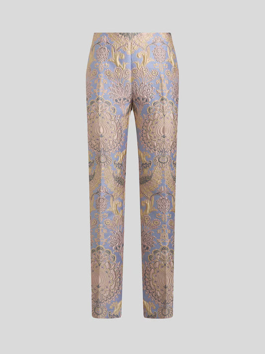 ETRO Floral Jacquard Trousers