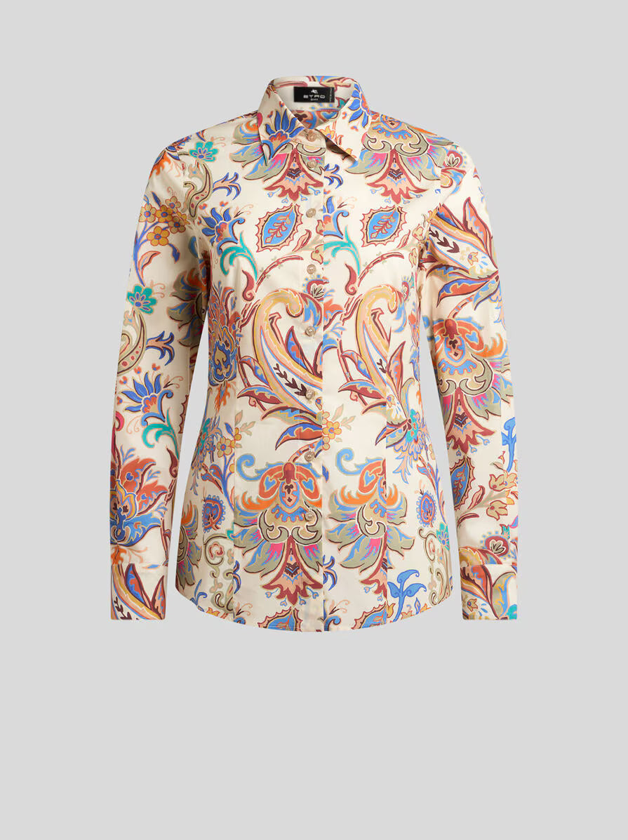 ETRO Printed Poplin Shirt