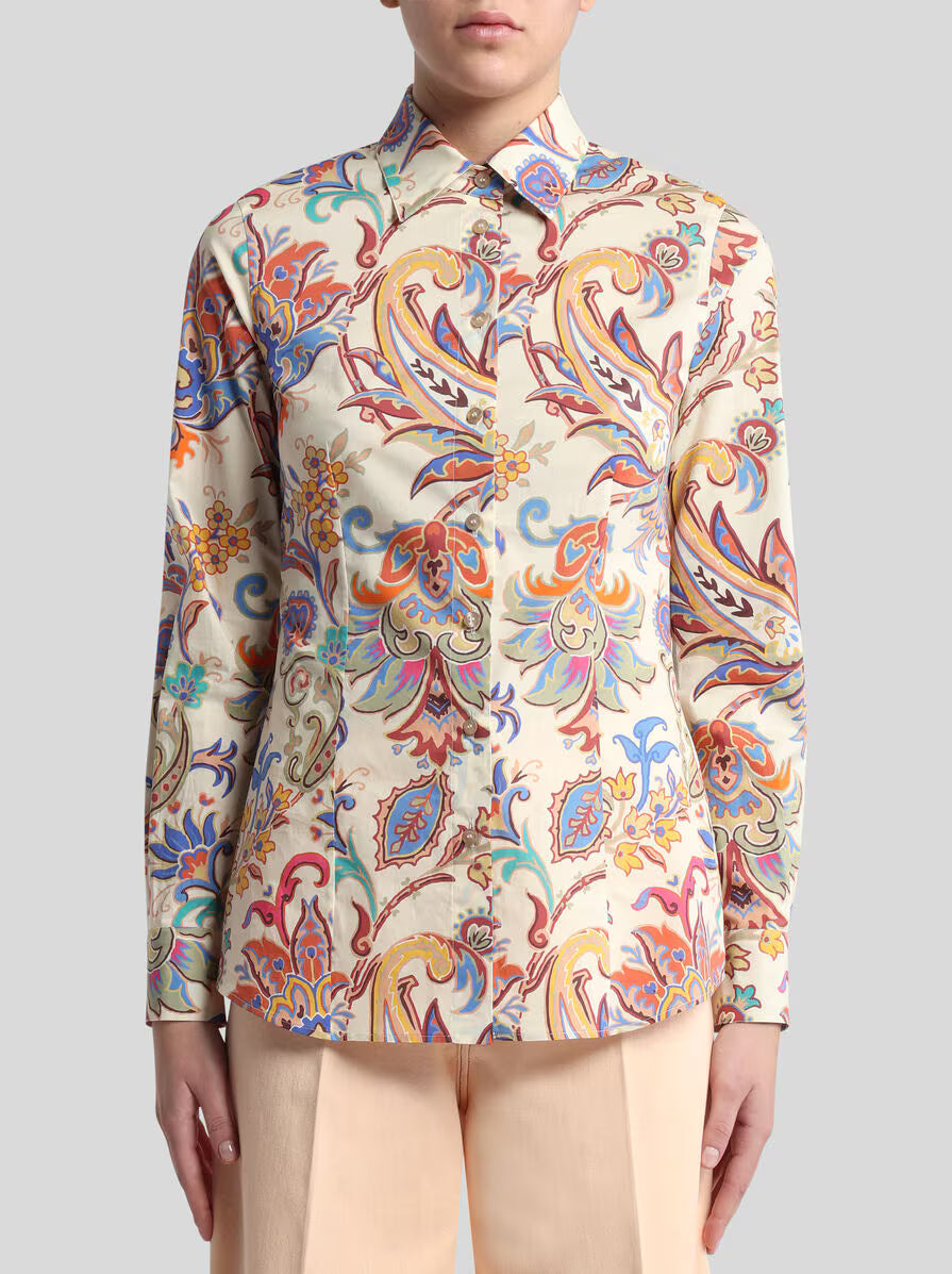 ETRO Printed Poplin Shirt