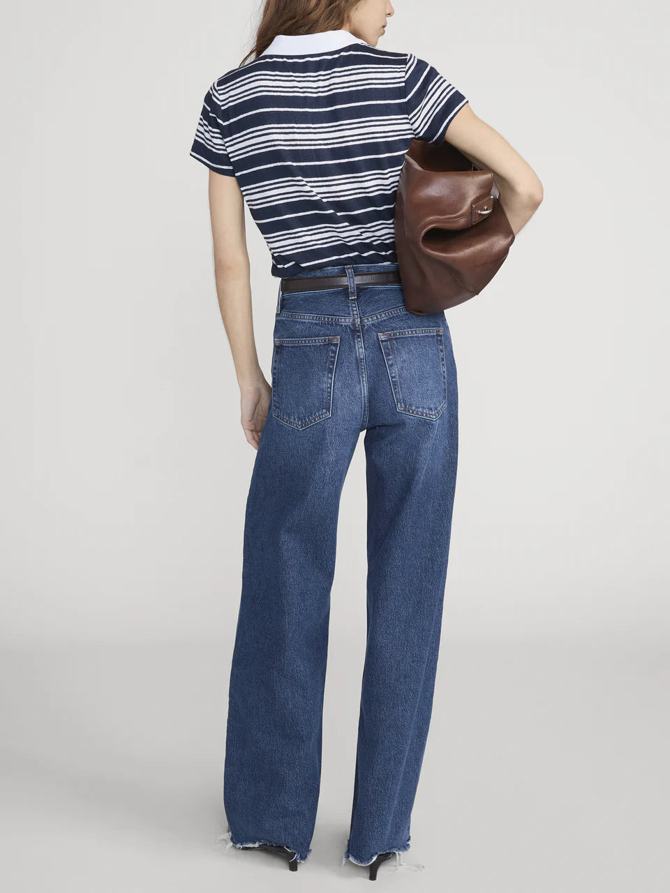 FRAME The Striped Polo