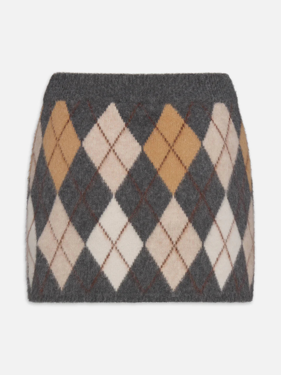 FRAME The Brushed Argyle Skirt
