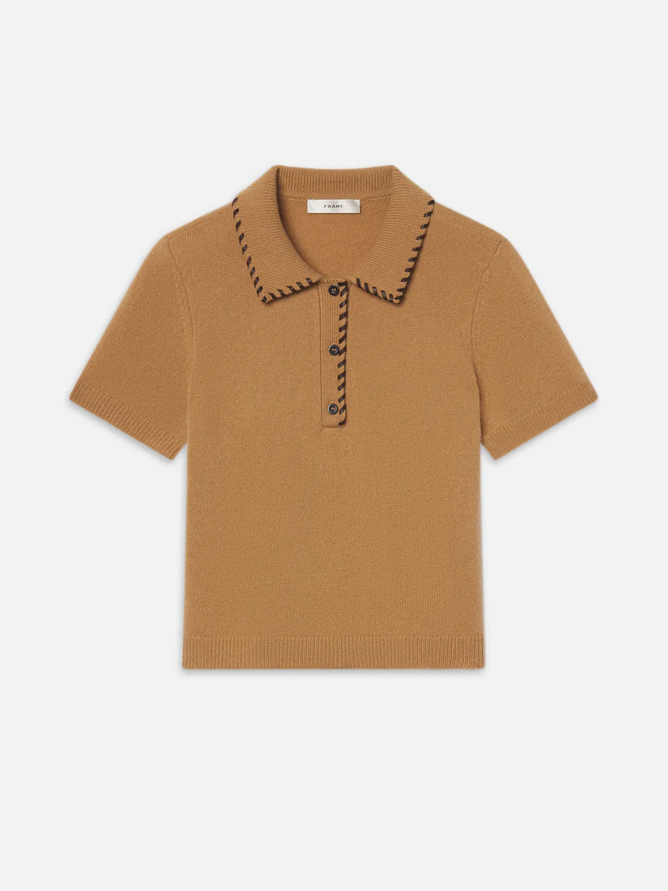 FRAME The Leather Stitch Polo
