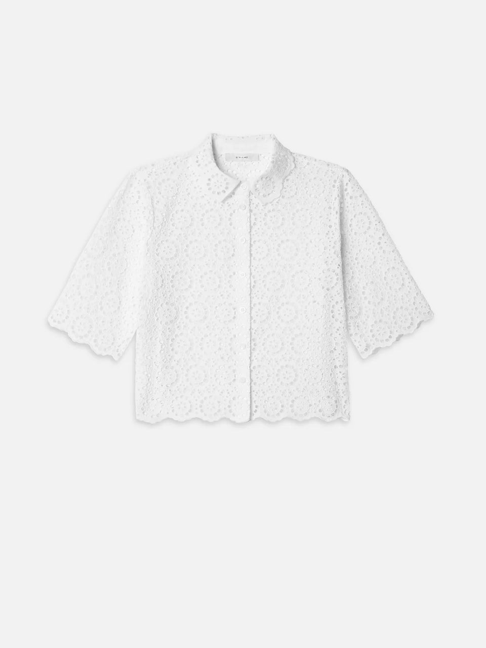 FRAME The Petal Eyelet Shirt