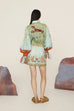 ALEMAIS Surrealist Summer Mini Shirtdress