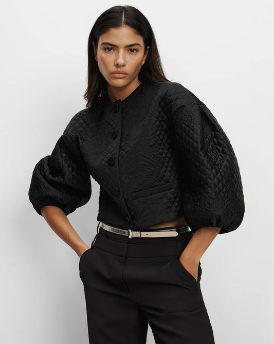 VERONICA BEARD Drake Quilted Cropped Jacket