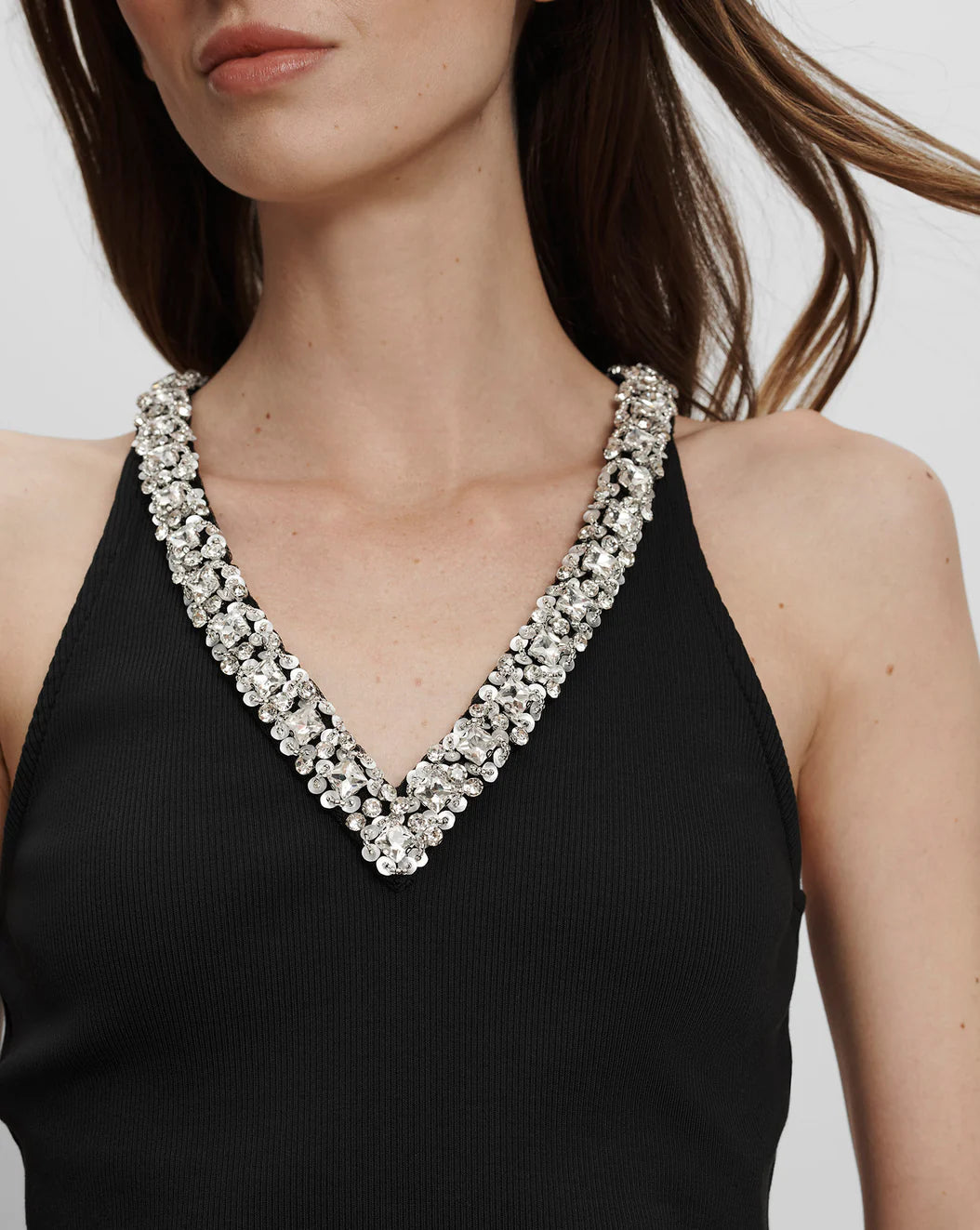 VERONICA BEARD Ayres Rhinestone Embellished Top