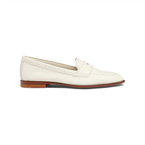 SANTONI Leather Loafer