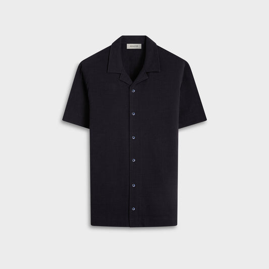 BUGATCHI Seersucker Camp Shirt