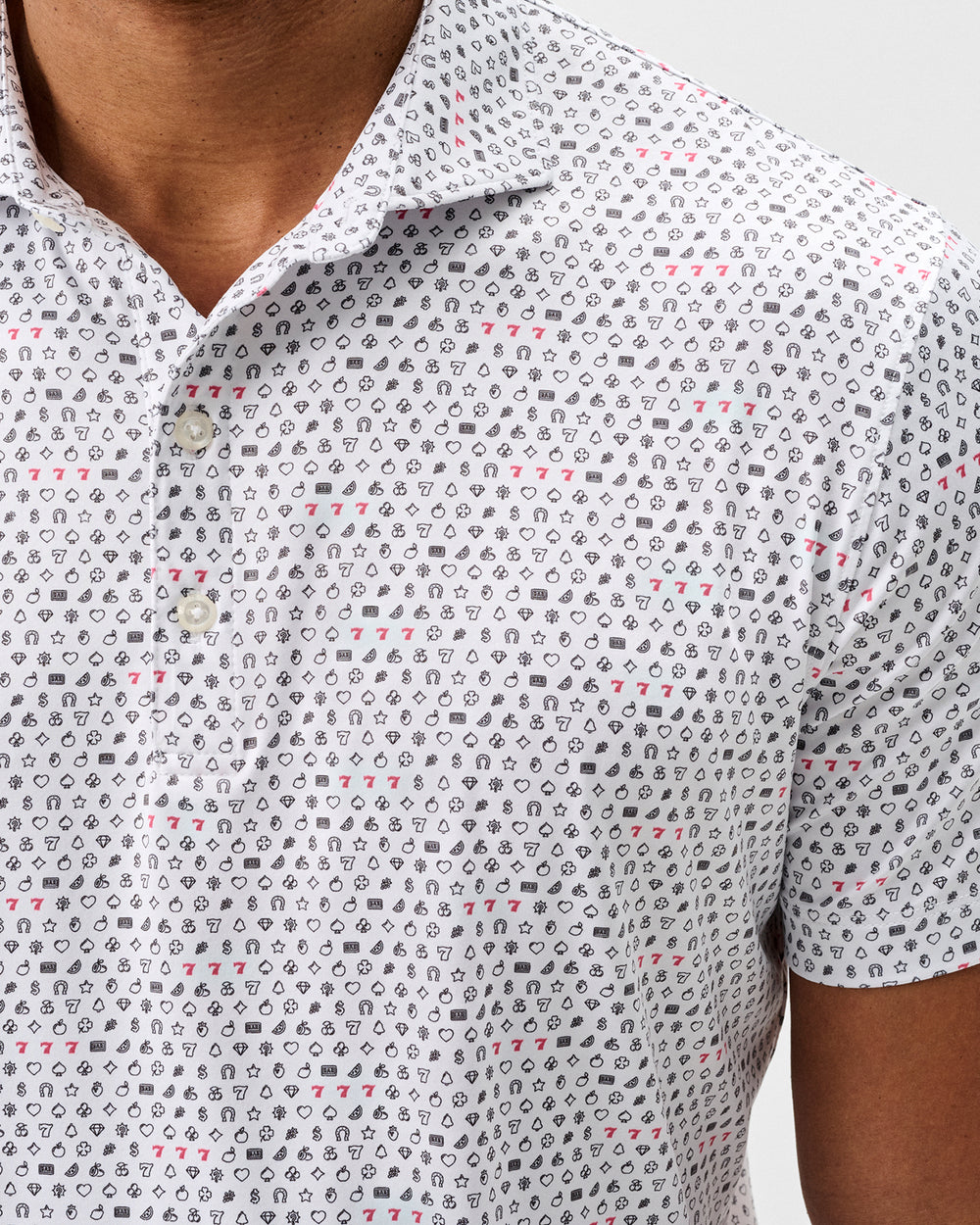 JOHNNIE-O Featherweight Performance Polo Lucky 7's