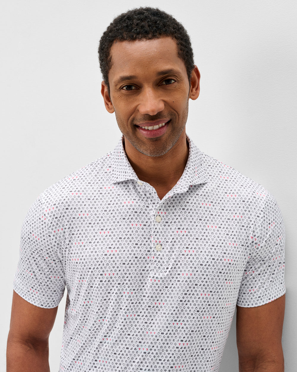 JOHNNIE-O Featherweight Performance Polo Lucky 7's