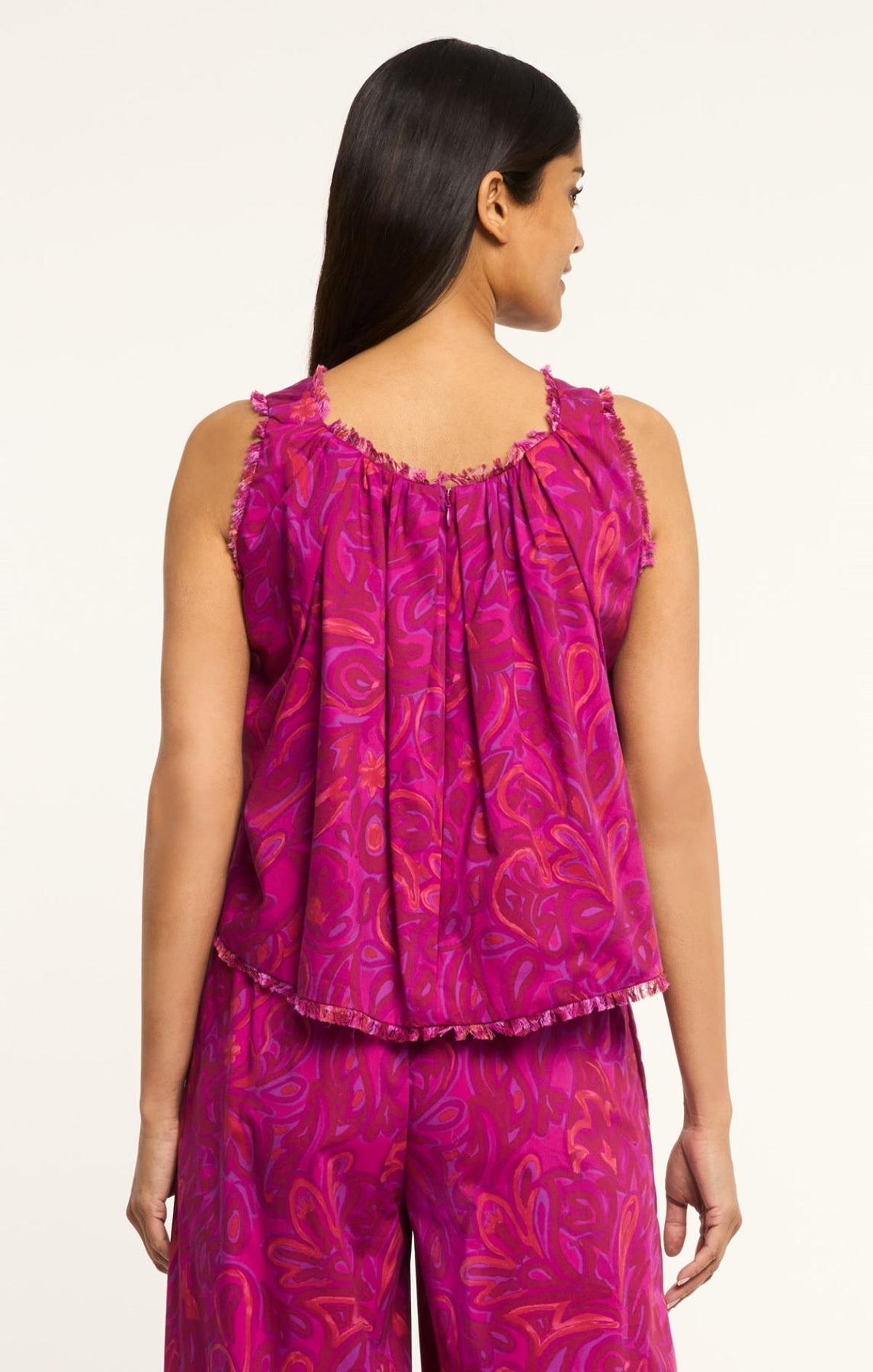 CINQ A SEPT Paisley Bloom Ibbie Top