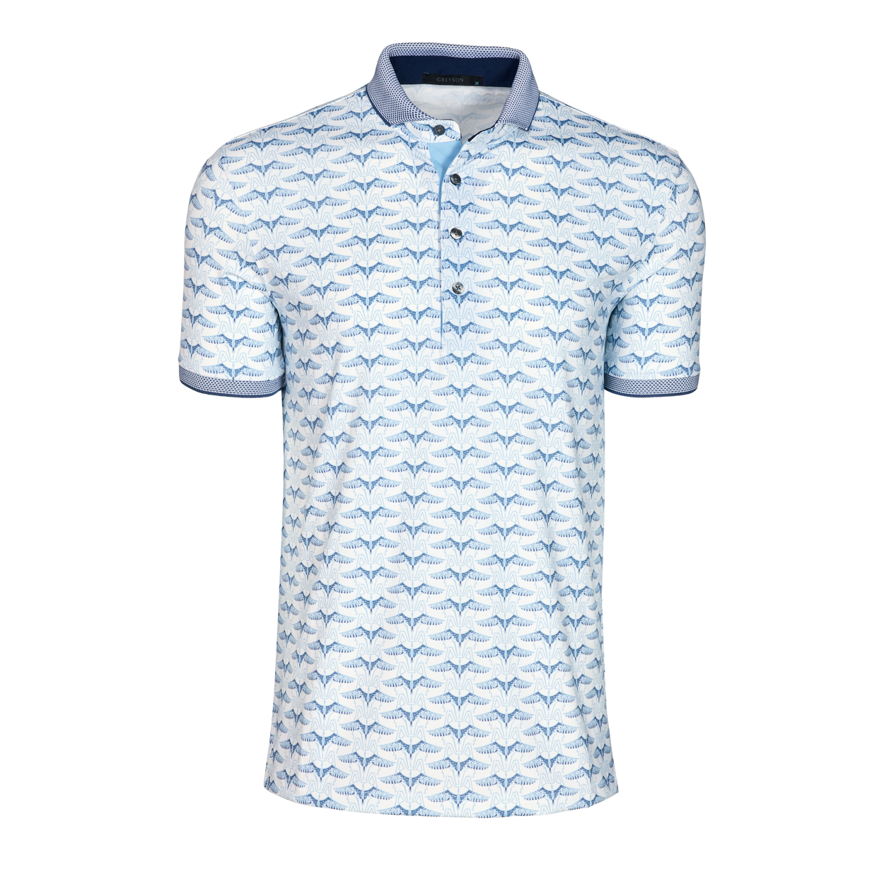 GREYSON Silver Stilt Shirt Sleeve Polo