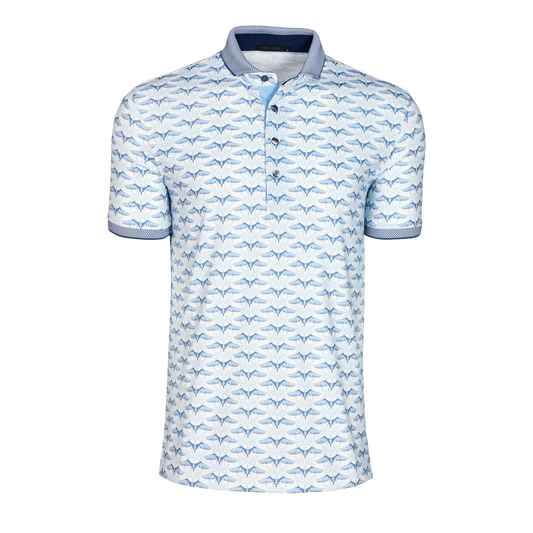 GREYSON Silver Stilt Shirt Sleeve Polo